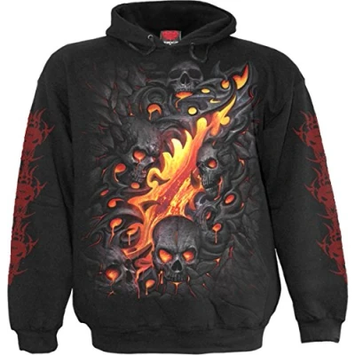 Image of Spiral Skull Lava Hoody Black XL