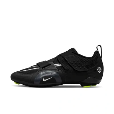Image of NIKE Women&#039;s SuperRep Cycle 2 Next Nature Sneaker, Black/White Volt Anthracite, 9 UK
