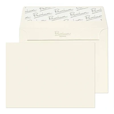 Image of Blake Business C6 114 x 162 mm 120 gsm Peel &amp; Seal Wallet Envelopes (39155) High White Laid Pack of 50