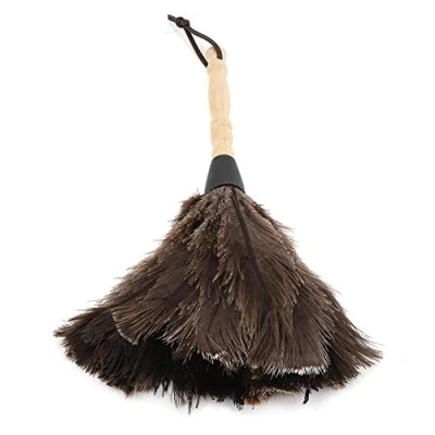 Image of Anti Static Ostrich Feather Fur Brush Duster Dust Cleaning Tool34cm for Books Keyboard Office Home Other Household Daily Necessities