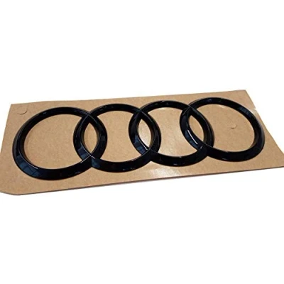 Image of Audi 8V7071802 Rings Emblem Logo Black Tuning Exclusive Edition for Q3 (Type F3) Sportback