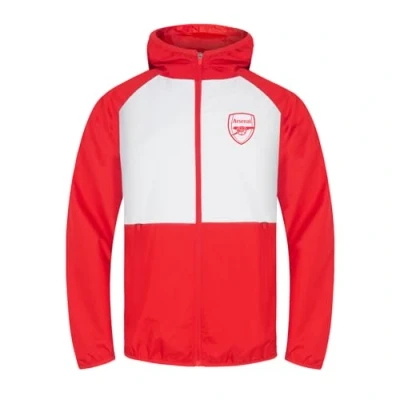 Image of Arsenal FC Official Football Gift Boys Shower Jacket Windbreaker White 6 7 Years