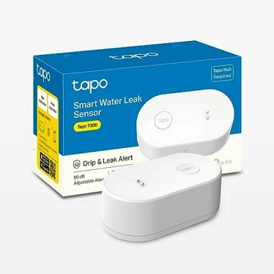Image of Tapo Smart Water Leak Detector , Sensor Real time App Notifications, 90 dB alarm, IP67 Waterproof, Battery included, Flexible Installation, Hub Required sold separately (Tapo T300)