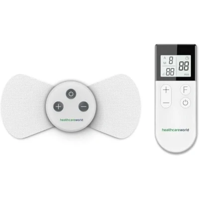Image of Wireless TENS Machine for Pain Relief Nerve Muscle Stimulator Management 15 Modes and 16 Intensity Levels 2 Self Adhesive Electrode Pads Portable use Anytime or Anywhere