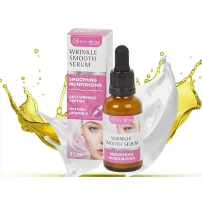 Image of SkinBliss Wrinkle Smooth Serum, Vegan Face Serum with Anti Peptide, Natural Vitamin E for Moisturizing the Skin, 30 ml