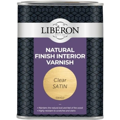 Image of Liberon ELNFIVCS 1L Natural Finish Internal Varnish Clear Satin