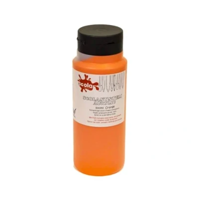 Image of scola 500ml System Orange Pure Acrylic Artist Paint