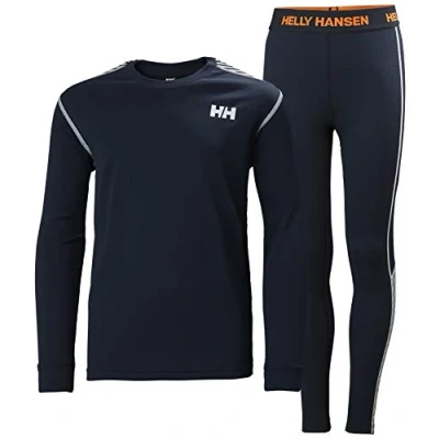 Image of Helly Hansen Boy&#039;s Jr Hh Lifa Active Set Pants, Navy, 8 UK