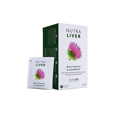 Image of NUTRALIVER Liver Support Tea Detox Providing a Cleanse, And Repair 120 Enveloped Bags by Nutra Herbal (6 Pack)