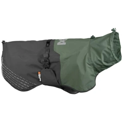 Image of Non stop dogwear Fjord Raincoat, Green/Grey 45