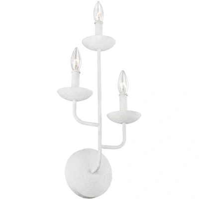 Image of Feiss Annie Candle Wall Lamp Plaster White