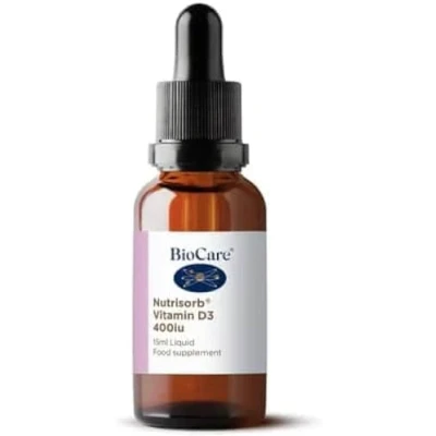 Image of BioCare Nutrisorb Vitamin D3 400iu for Immune &amp; Bone Support 15ml