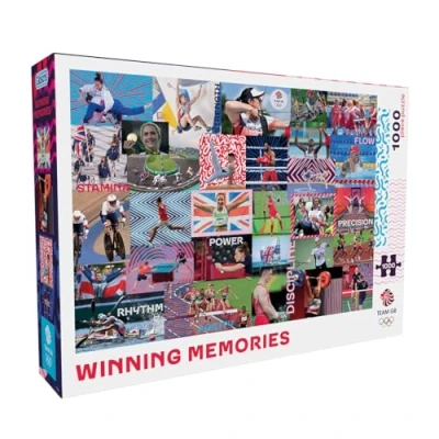 Image of Team GB: Winning Memories 1000 Piece Jigsaw Puzzle Sport Sustainable for Adults Premium 100% Recycled Board Great Gift Gibsons Games