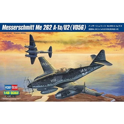 Image of Hobbyboss 1:48 Scale Me 262 V056 Model Kit (Grey)