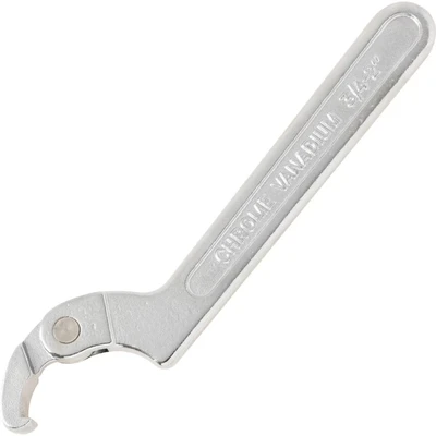 Image of Kennedy Adjustable C Spanner, Chrome Vanadium Steel, 165mm Length, 20 50mm Jaw Capacity