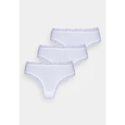 Image of Lindex Emelie Brazilian 3 PACK Briefs, Women&#039;s, Size: Medium, White