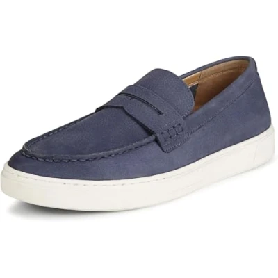 Image of Vionic Men&#039;s Thompson Loafer, Navy Blue Leather, 11 UK