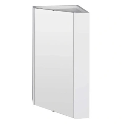 Image of Balterley Wall Hung Corner Mirror Cabinet Gloss White