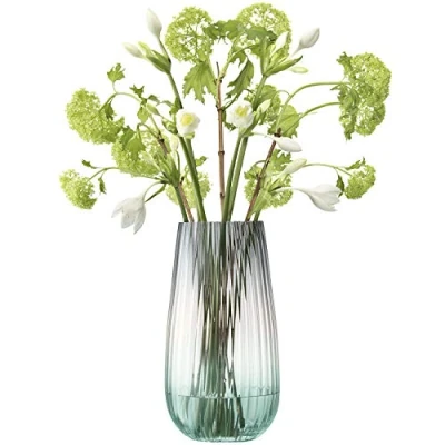 Image of LSA Dusk Vase 28cm Green &amp; Grey