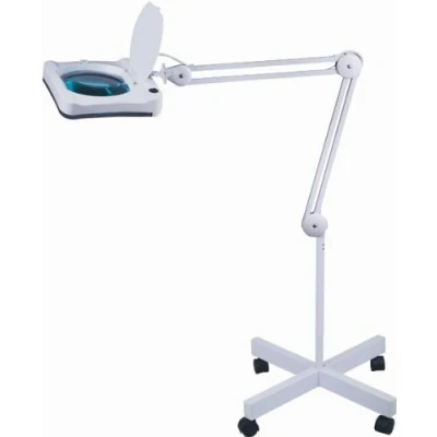 Image of Professional Daylight LED Magnifying Lamp with Massive 7.5&quot; x 6.2&quot; Aspheric Lens, Floor Standing