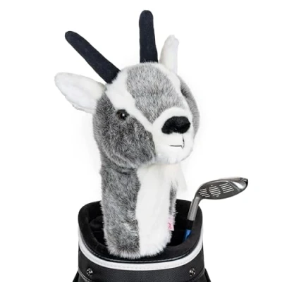 Image of Daphne&#039;s Goat Novelty Golf Driver Headcover Grey