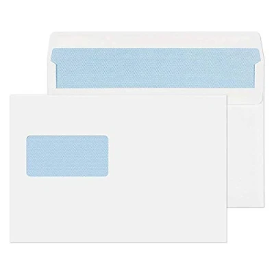 Image of Blake Purely Everyday C5+ 162 x 238 mm 90 gsm Self Seal Wallet High Window Envelopes (2809) White Pack of 500