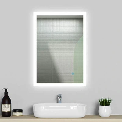 Image of Xinyang 500x700 Illuminated Bathroom Mirrors,Heated Demister Pad,Touch Sensor Switch Wall Mounted Vertical or Horizontal