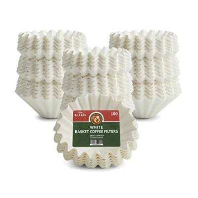 Image of EDESISA ESPRESS 1000 Size 45/185mm Basket Coffee Filter Papers White Compatible with Kalita Wave KWF 185
