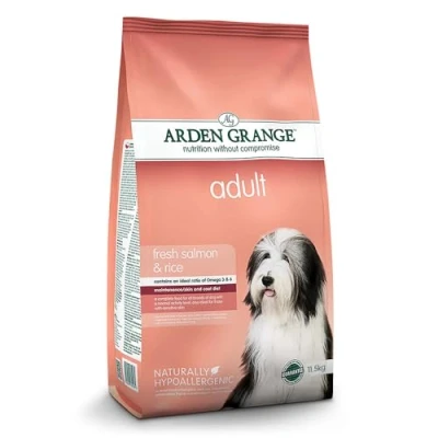Image of Arden Grange Adult Dry Dog Food with Fresh Salmon and Rice, 11.5 kg