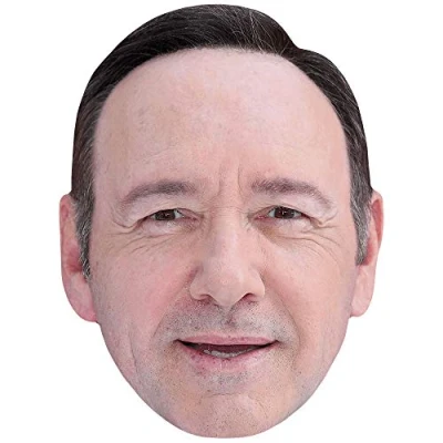 Image of Kevin Spacey (Smile) Celebrity Mask, Flat Card Face, Fancy Dress Mask