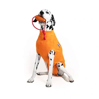 Image of MPS Medical Pet Shirt Dog, Surgery Recovery Suit, Orange, Medium