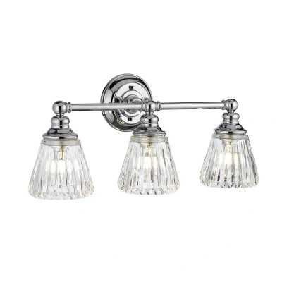 Image of Keynes 3 Light Wall Polished Chrome IP44