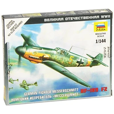 Image of Zvezda Z6116 Model Aircraft Messerschmitt German Fighter Bf 109 F 2