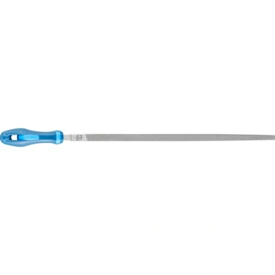 Image of PFERD Workshop File Square, 250 mm, Pointed File, Cross Cut H1 on Four Sides, Includes Ergonomic Handle, 11212256 Suitable for Coarse Cutting and Roughing