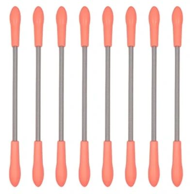 Image of XNIVUIS 8 Pcs Facial Hair Remover Spring Epilator Tool for Quick Removal Eyebrow Face Removing Cheeks, Upper Lip, Chin (Pink)