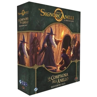 Image of Asmodee the Lord of Rings, Card Game: Fellowship Ring Saga Expansion, 1 4 Players, 14+ Years, Italian Edition