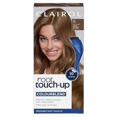 Image of Clairol Root Touch Up Permanent Hair Dye, 6 Light Brown