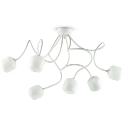 Image of Octopus 6 Light Multi Arm Ceiling White