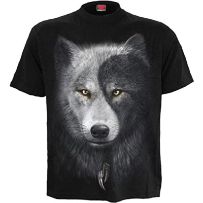 Image of Spiral Wolf CHI T Shirt BLAC, Black, M