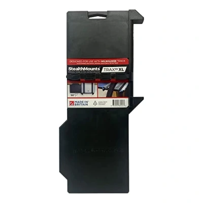 Image of StealthMounts Trax90 XL Track Saw Square for Milwaukee 90 Right Angle Plunge Guide Rail Stop