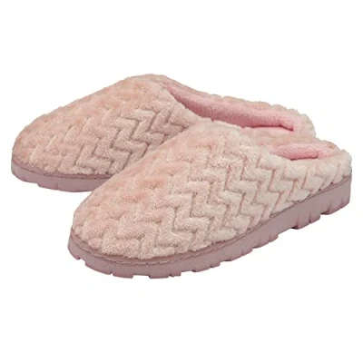Image of DUNLOP Ladies Slippers Slip On Mules Pink UK 6