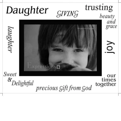 Image of Sixtrees Moments Bevelled Glass Daughter 6 x 4 Photo Frame