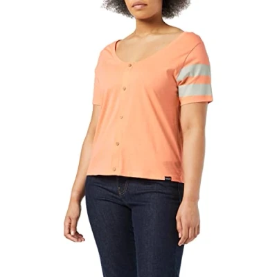 Image of Hurley Women&#039;s W Oceancare Totem Front Back Tee T Shirt, Coral Reef, S