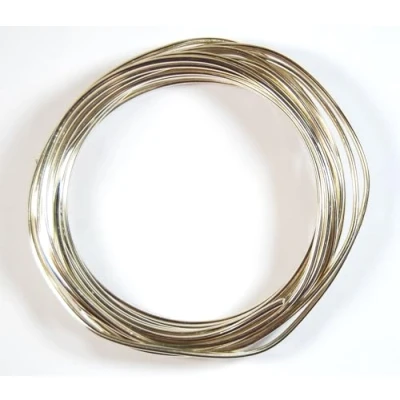 Image of celloexpress Aluminium Craft Wire 2mm x 5m (Diameter Length) PALE GOLD