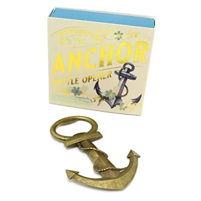 Image of Carousel Home and Gifts Nautical Ship Anchor Bottle Opener Novelty Bar Accessory