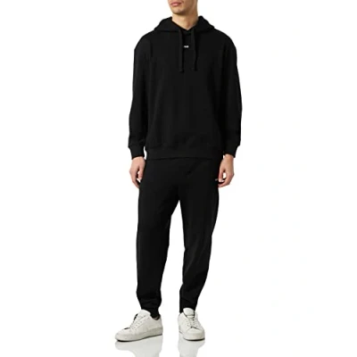 Image of HUGO Mens tracksuit DapoDayote Contrast branding in cotton terry