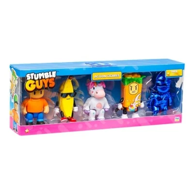 Image of Stumble Guys Action Figures 5 pack Window Box