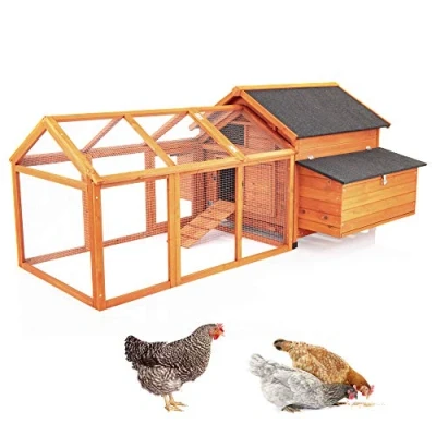 Image of Chicken Coop with Run Extra Large By Cozy Pet Hen up to 12 Birds House Poultry Coup Ark Nest Box CC05N+Ext