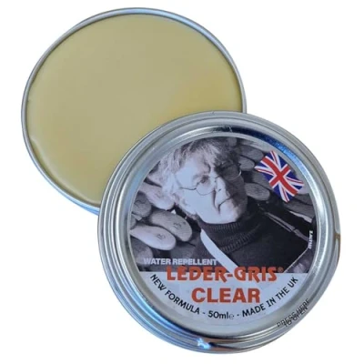 Image of Altberg Leder Gris Clear Waterproof Boot Wax / Oil For Leather Boots 40g Tin from Army Sales