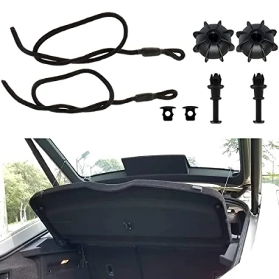 Image of Car Boot Rope Rear Shelf Universal Rope, Suitable for Most Models of Trunk (Two Pieces)